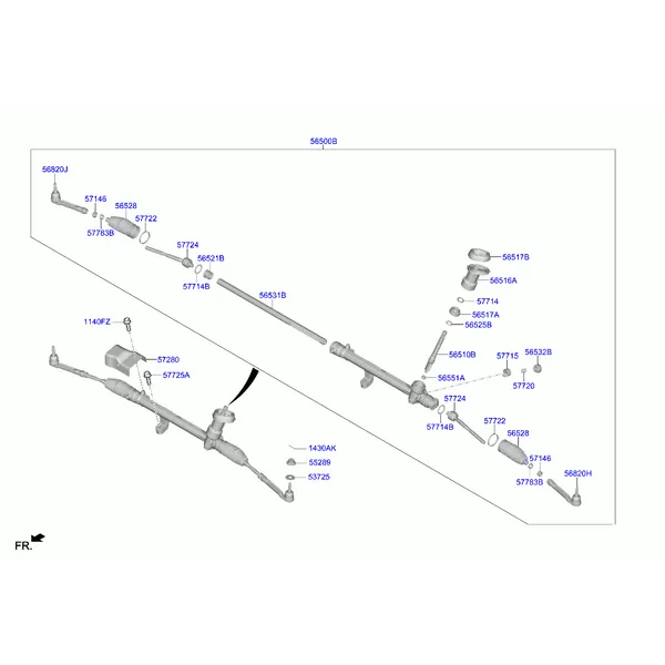 Рулевой механизм рул.упр.с усил.