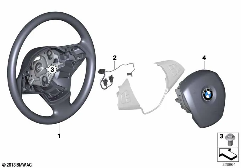 Рулевое колесо с НПБ, кожа