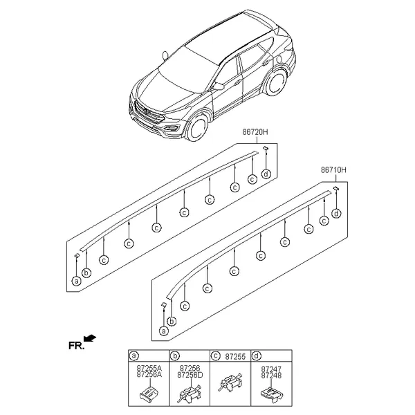 накладка на крышу и задний спойлер
