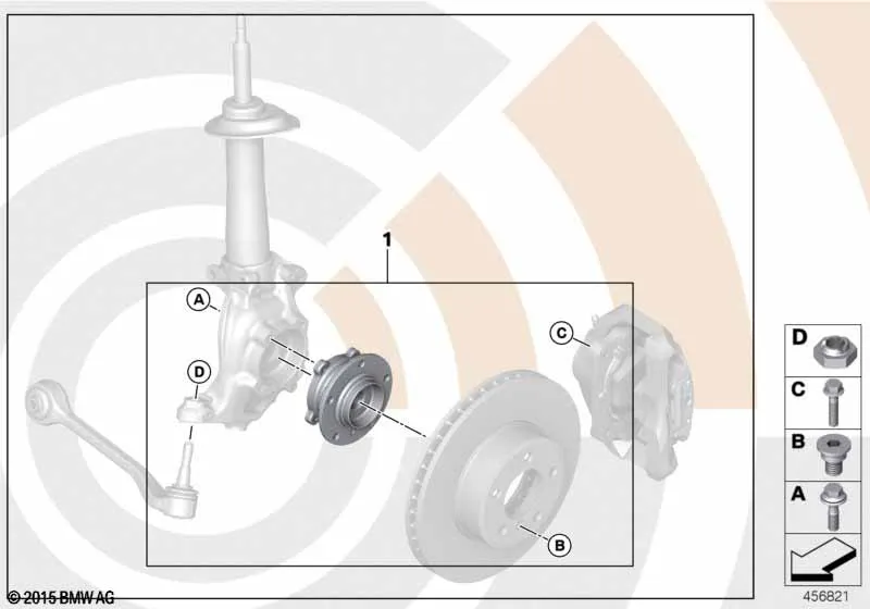 Рем.комплект ступицы переднего колеса
