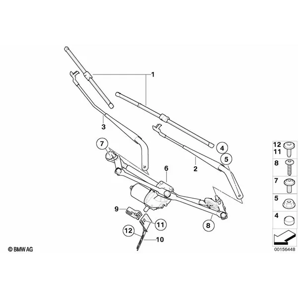 Детали стеклоочистителя