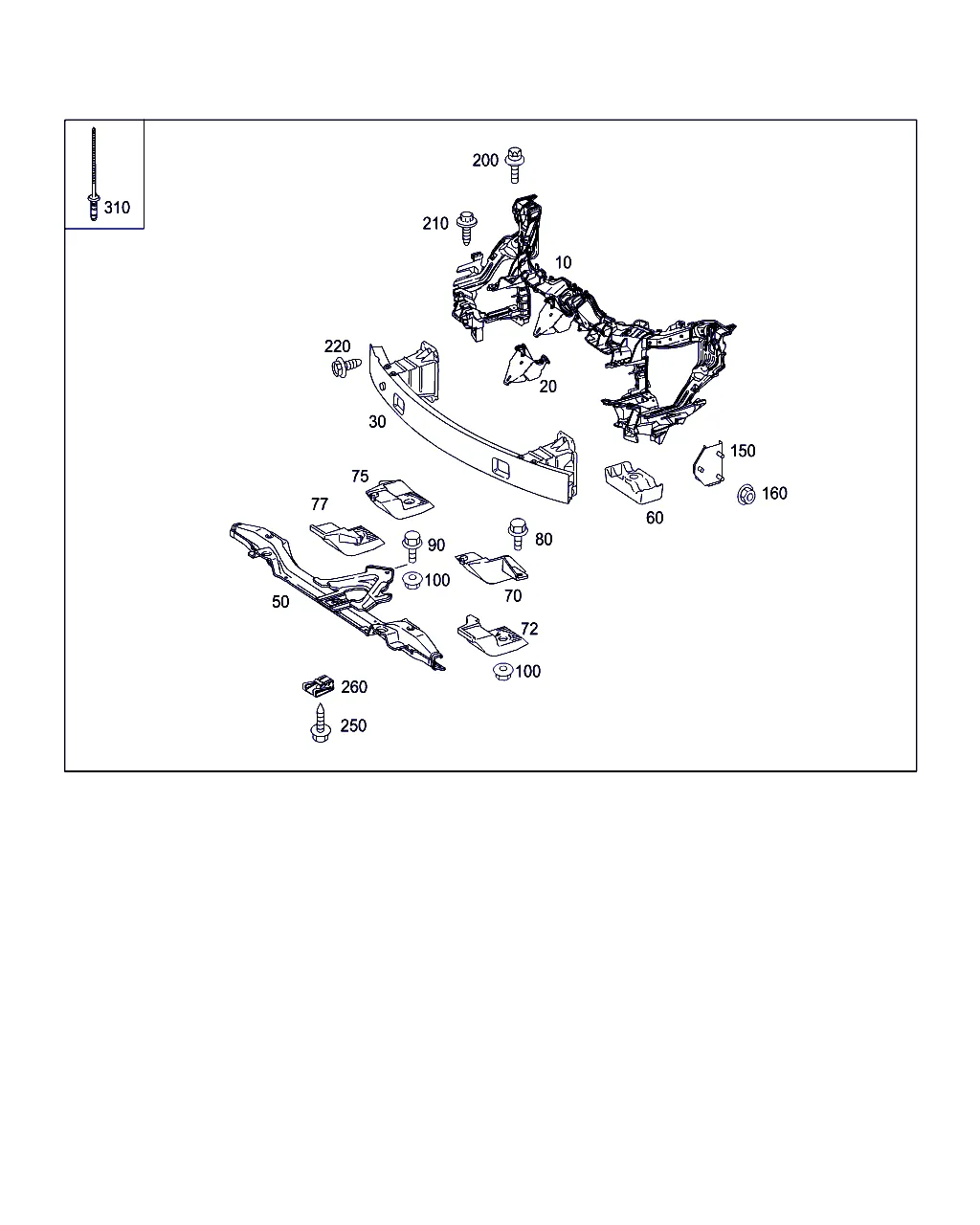 ПЕРЕД. ЭЛЕМ. ЖЕСТКОСТИ И ОПОРА РАДИАТОРА