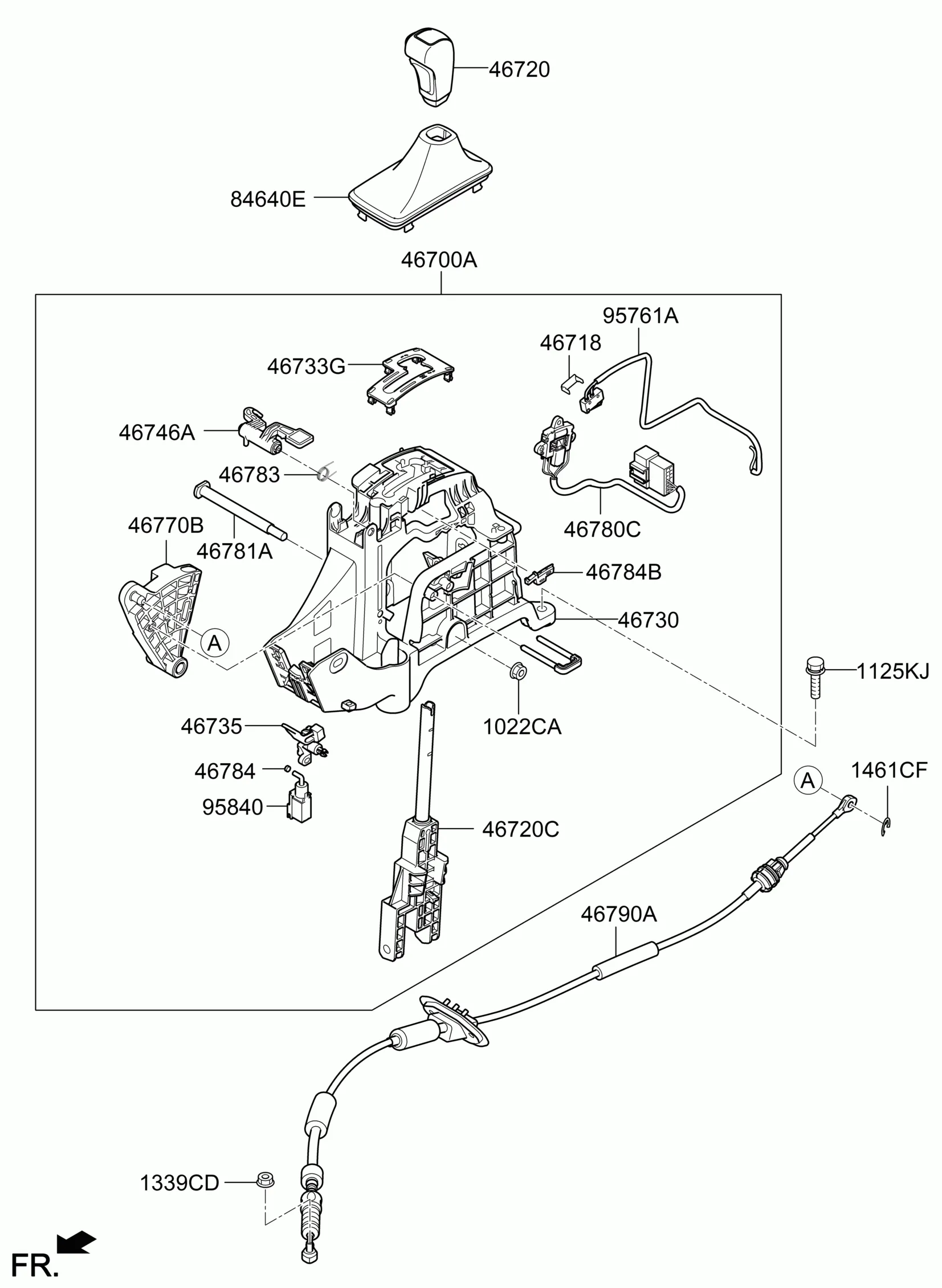 SHIFT LEVER CONTROL (ATM)