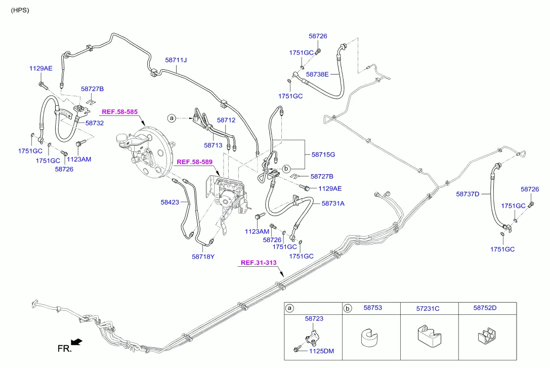 Трубопровод гидропривода тормозов