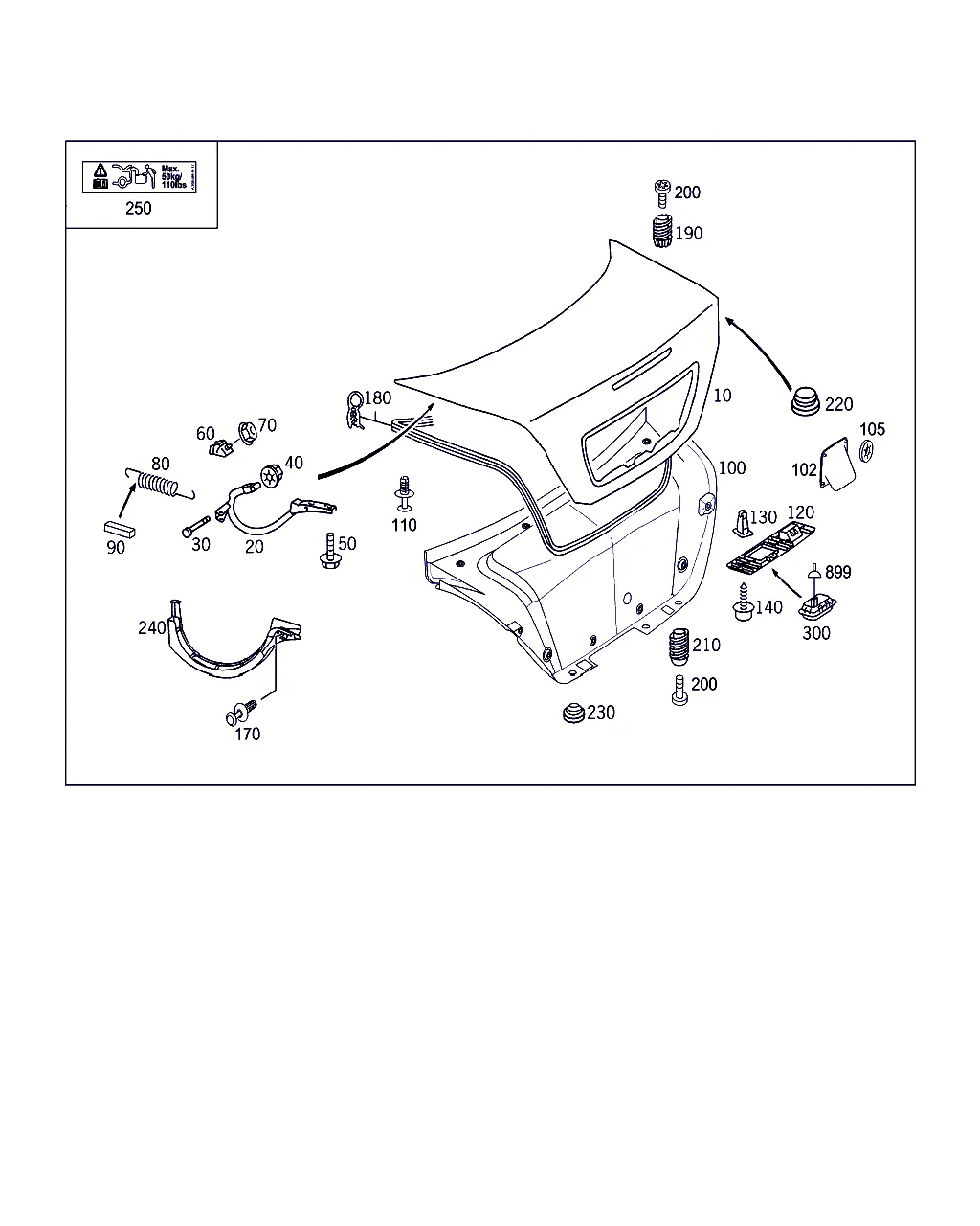 КРЫШКА БАГАЖНИКА