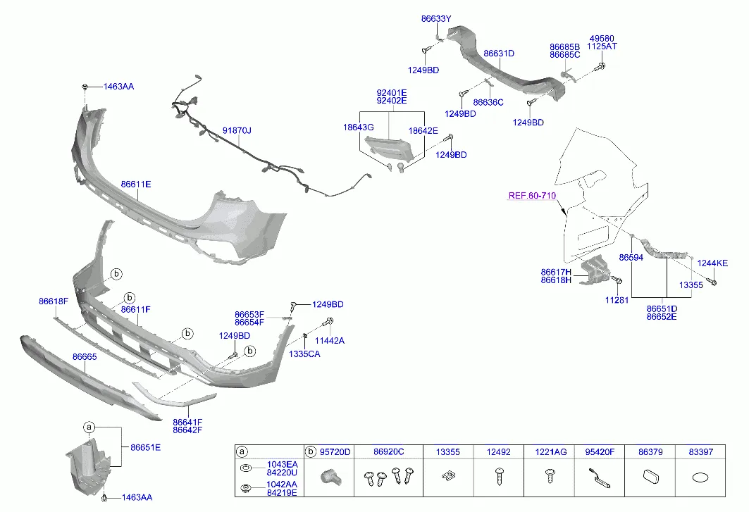 бампер задний