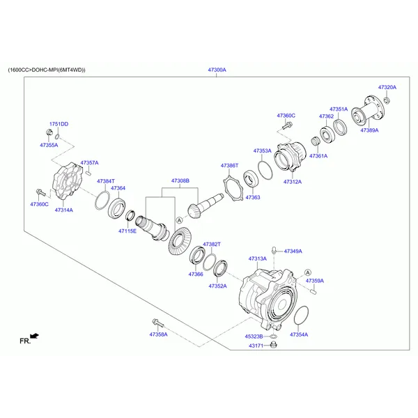 коробка раздаточная в сборе