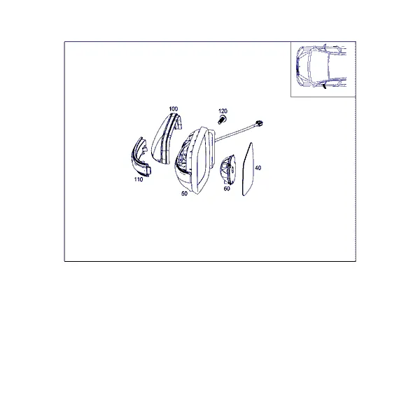 НАРУЖНОЕ ЗЕРКАЛО ЛЕВОЕ