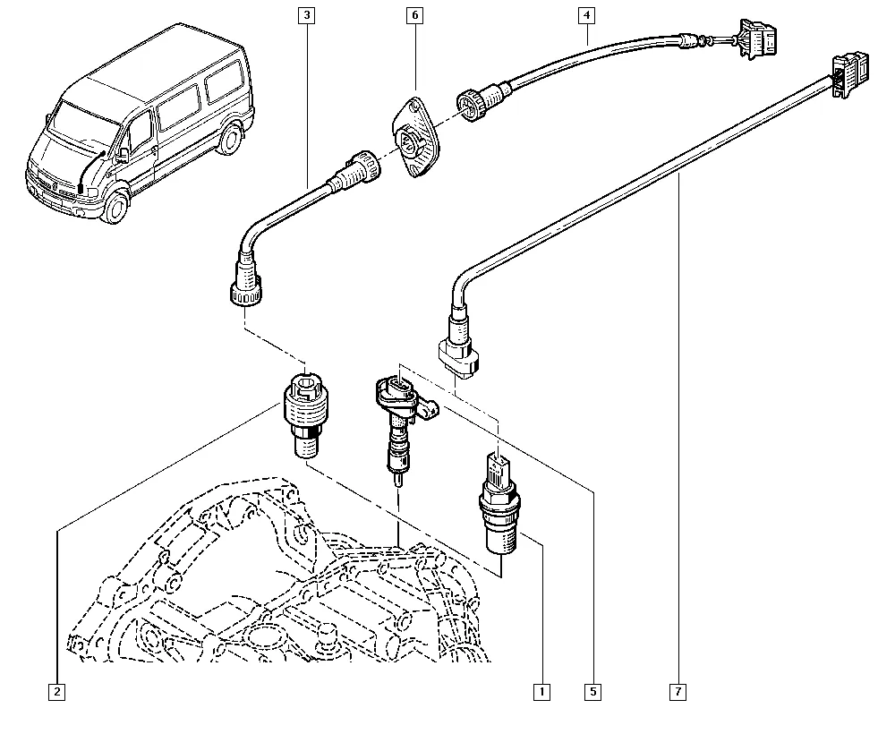 Кабель счетчика - Маслоизмерительный щуп