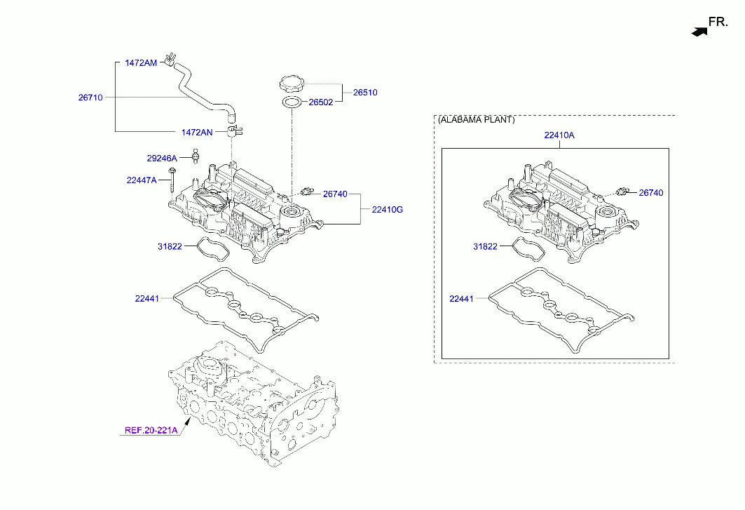 Крышка головки цилиндров
