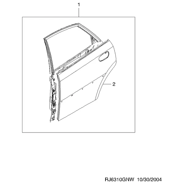 ПАНЕЛЬ ЗАДНИХ ДВЕРЕЙ (6310)