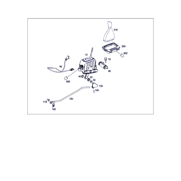 МЕХАНИЗМ СЕЛЕКТОРА АКП НА ЦЕНТР. КОНСОЛИ