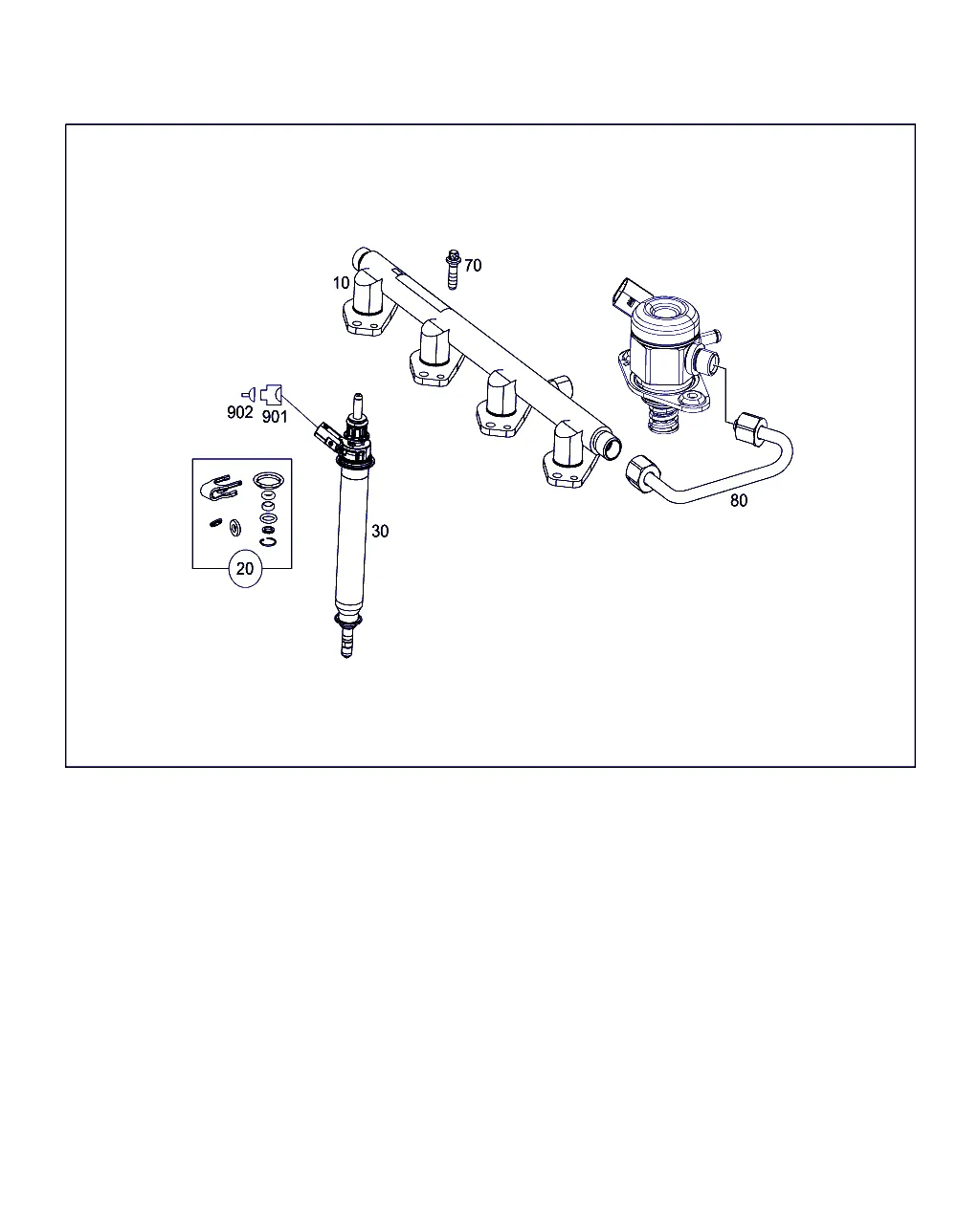 ТОПЛИВНАЯ РАМПА, ТОПЛИВОПРОВОДЫ И ТОПЛИВНЫЕ ФОРСУНКИ