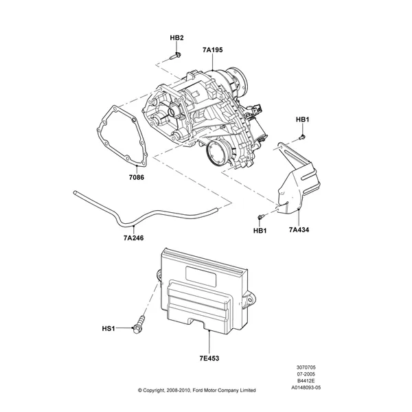 05A - Transfer Drive Case; 19/JUL/2005-16/DEC/2010