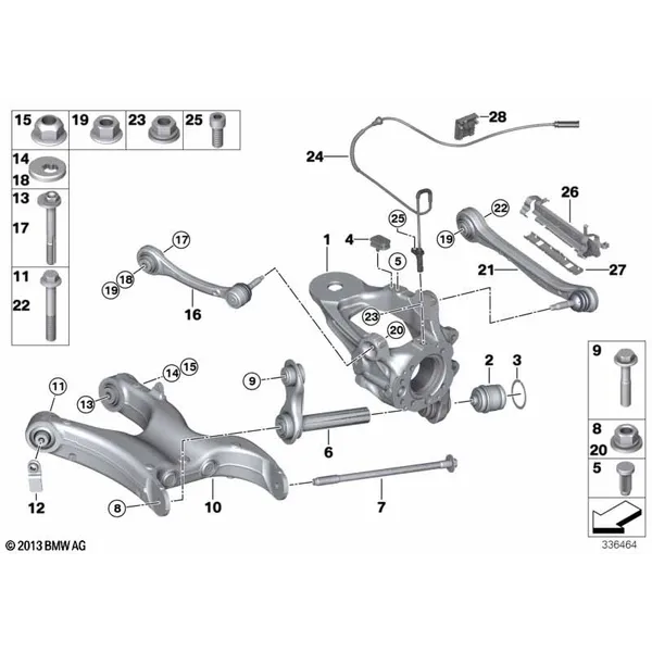 Балка заднего моста/подвеска колеса