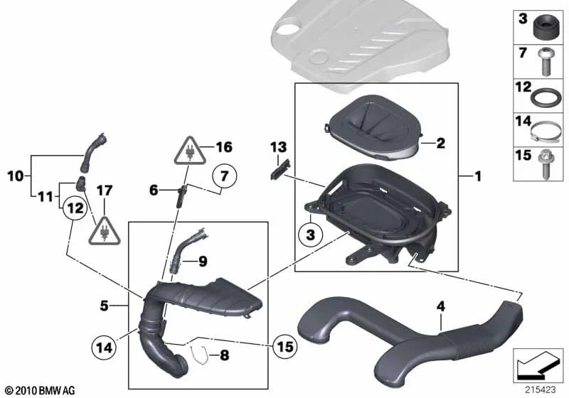 Глушитель шума всас./смен.элем.фил./HFM