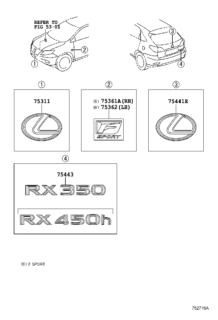 EMBLEM & NAME PLATE (EXTERIOR & INTERIOR)