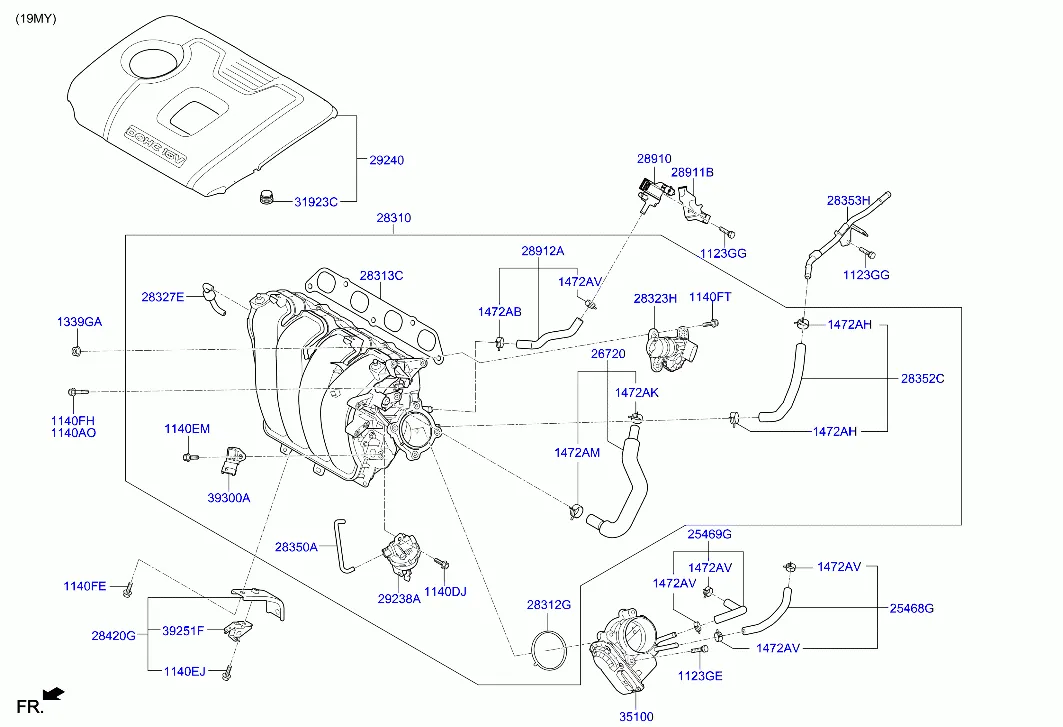 коллектор выпускной двигателя