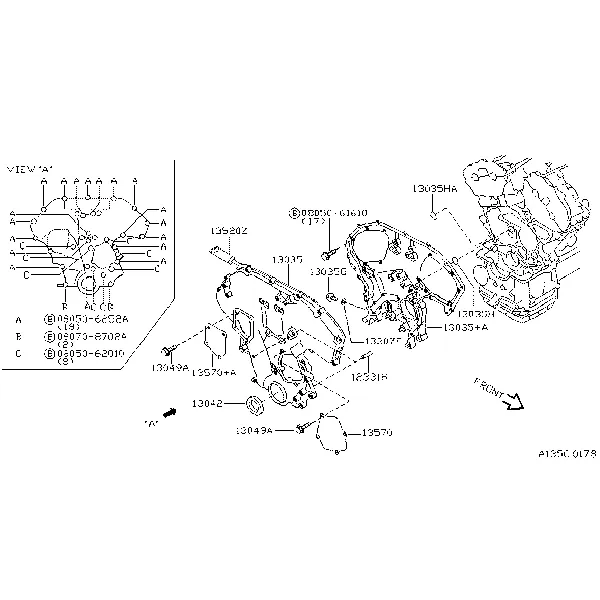 Передняя крышка, вакуумный насос и крепления