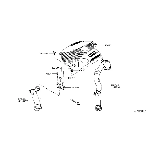 Коллектор; ENGINE COVER PARTS