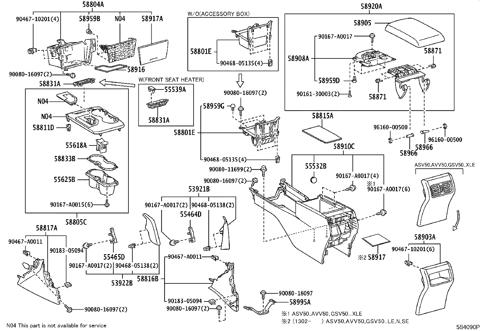 CONSOLE BOX & BRACKET
