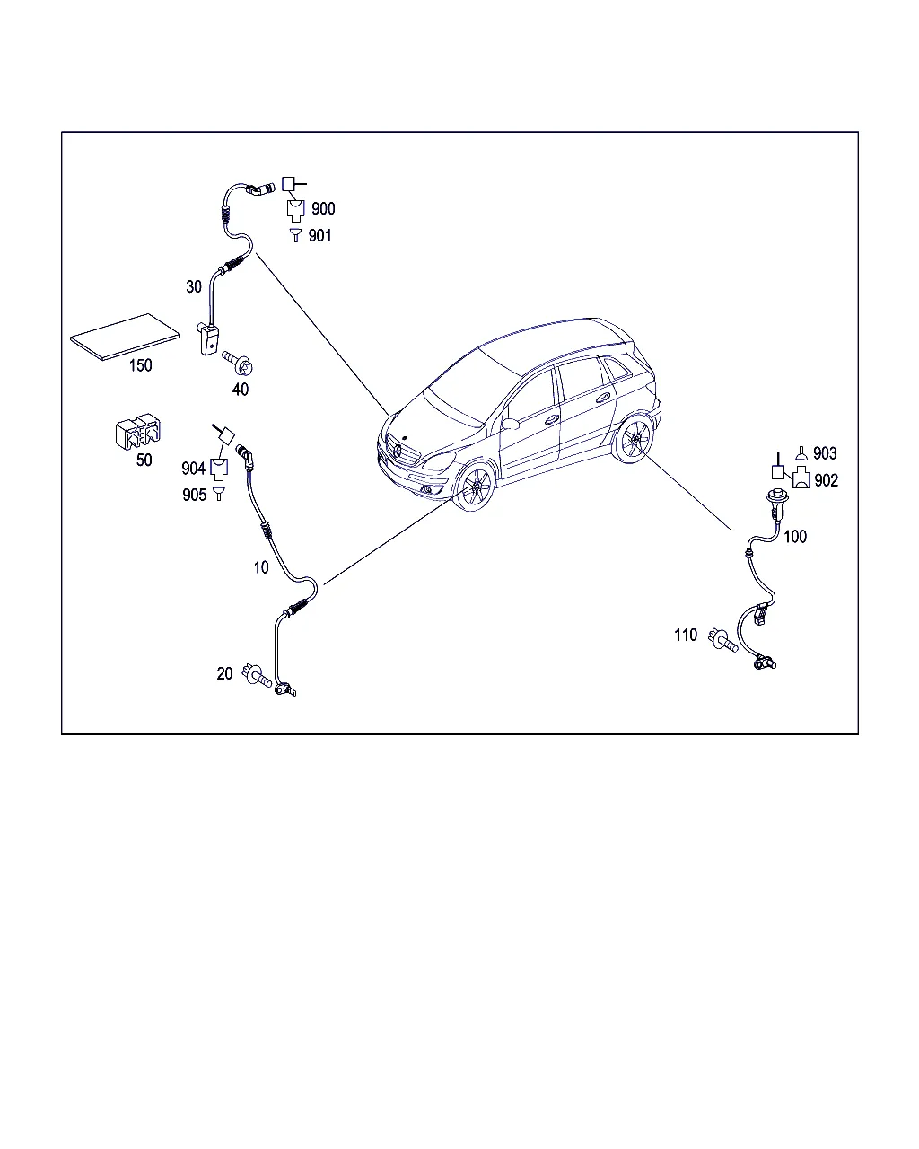 ИНДИКАТОР ИЗНОСА ТОРМ. КОЛОДОК И ДАТЧИК ЧАСТОТЫ ВРАЩЕНИЯ ПЕРЕДН. И ЗАДН. МОСТА