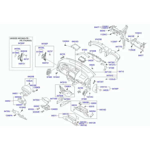 накладка панели приборов