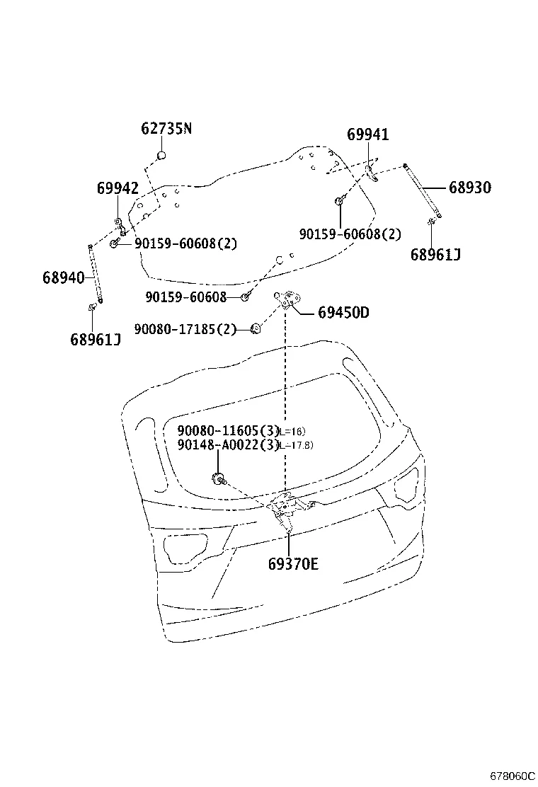 BACK DOOR LOCK & HANDLE