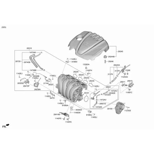 коллектор выпускной двигателя