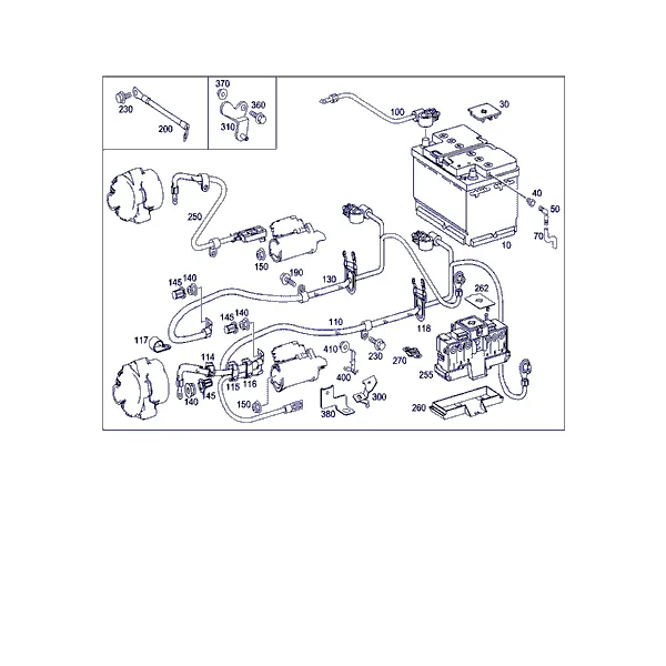 ПРОВОД АКБ, СТАРТЕРА И ГЕНЕРАТОРА