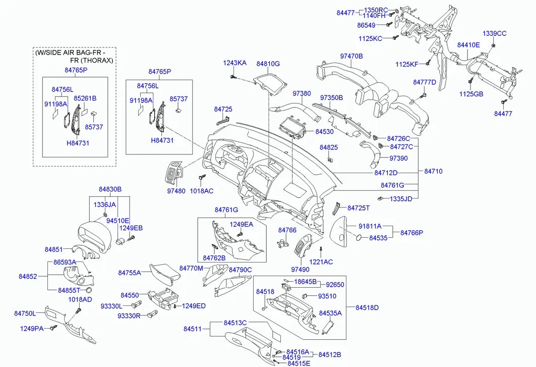 накладка панели приборов