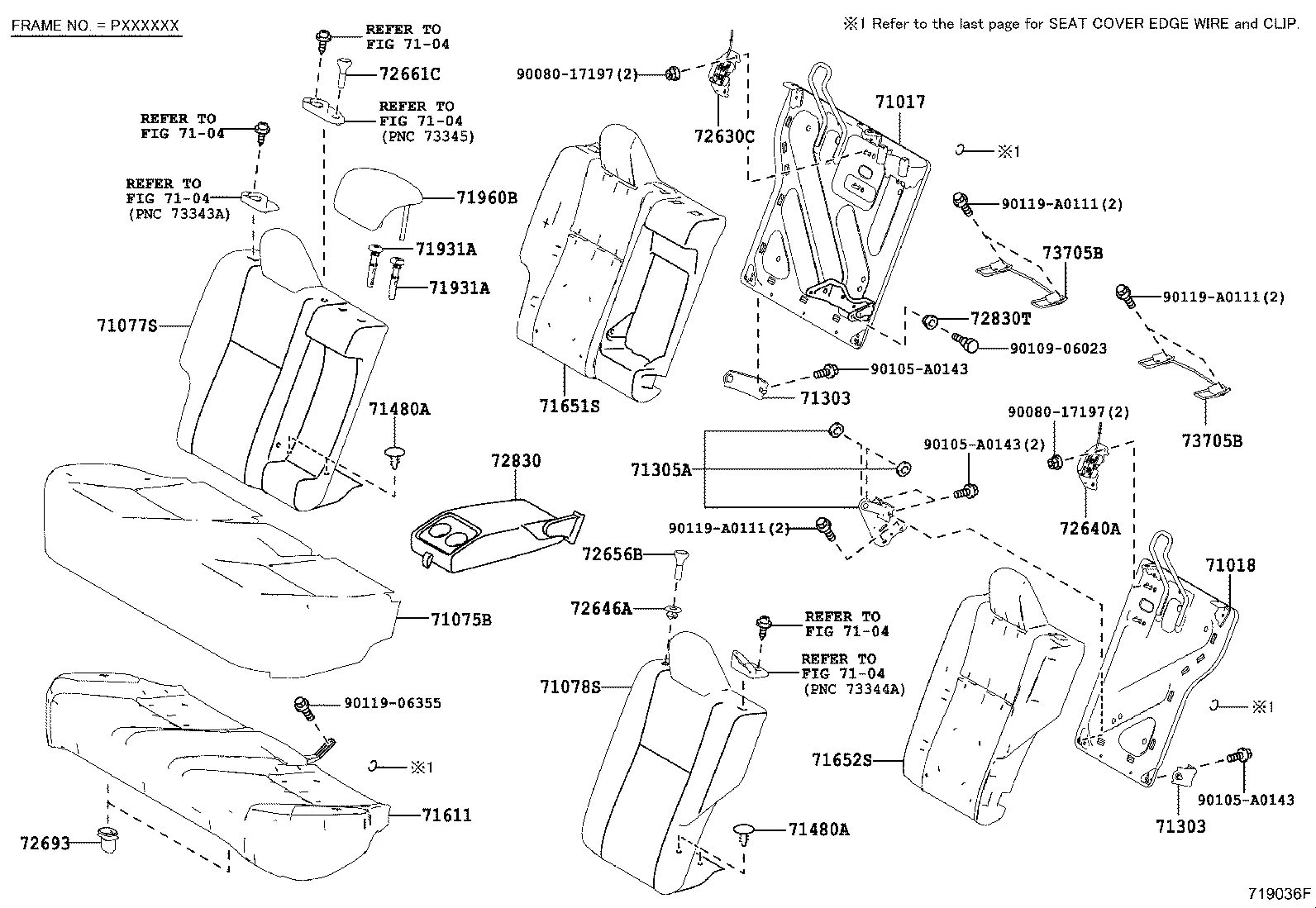 REAR SEAT & SEAT TRACK