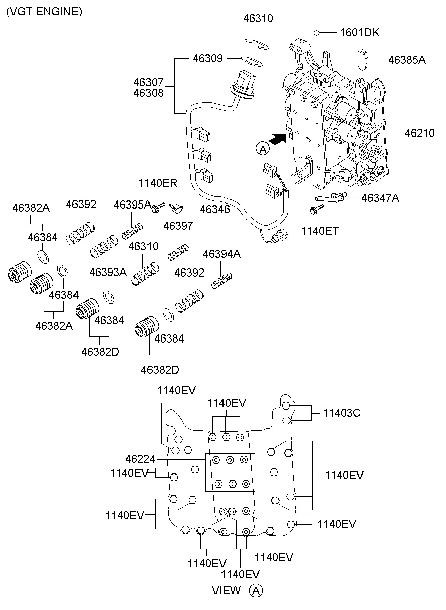 TRANSMISSION VALVE BODY; 3